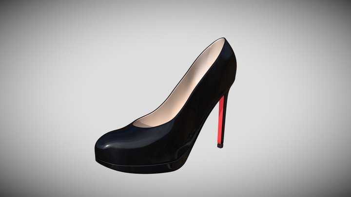 Louboutin high heels 3D Model
