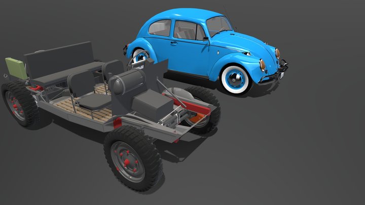 VW Chassis 3D Model
