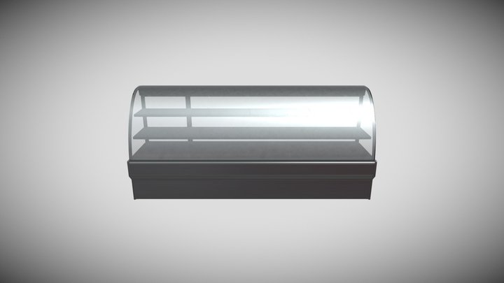 curve bakery counter 3D Model