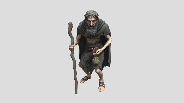 Ephialtes Greek Traitor 3D Model