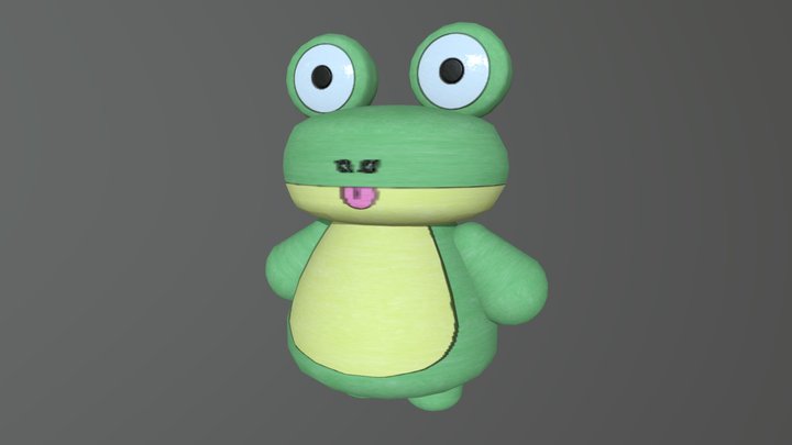 Frog Docile 3D Model