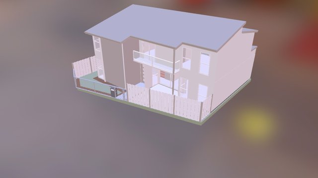 Brown House 3D Model