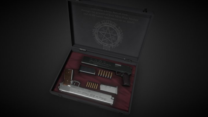 Casull and Jackal in case | Hellsing 3D Model
