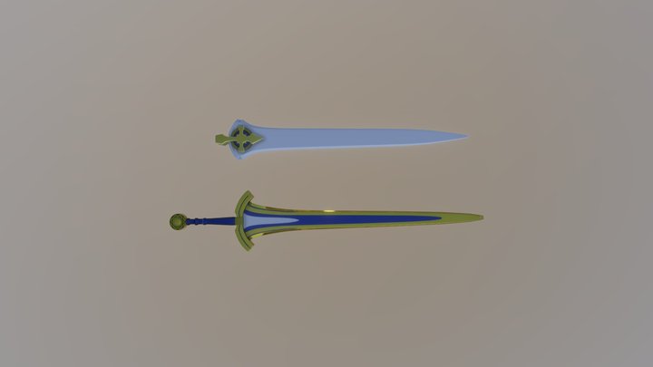 Excalibur From Fate Series 3D Model