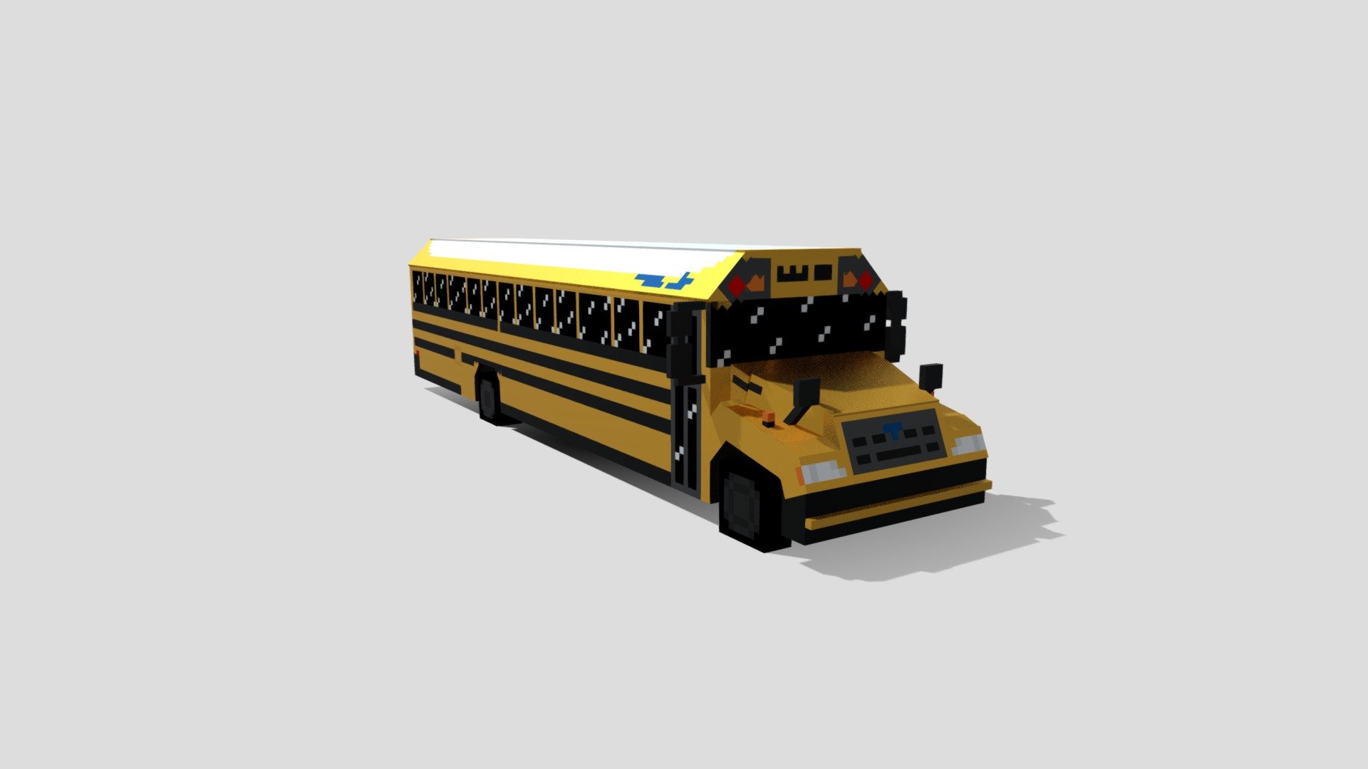 Bluebird Vision School Bus Download Free 3D model by matthew13482