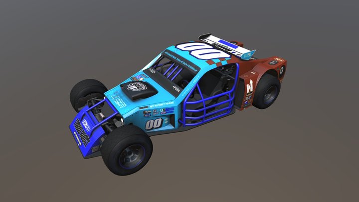 Game Car 3D Model