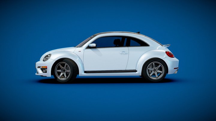 VW Beetle Turbo 2015 3D Model