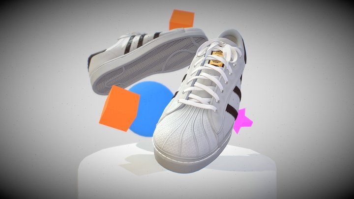 Adidas Superstar 3D Model
