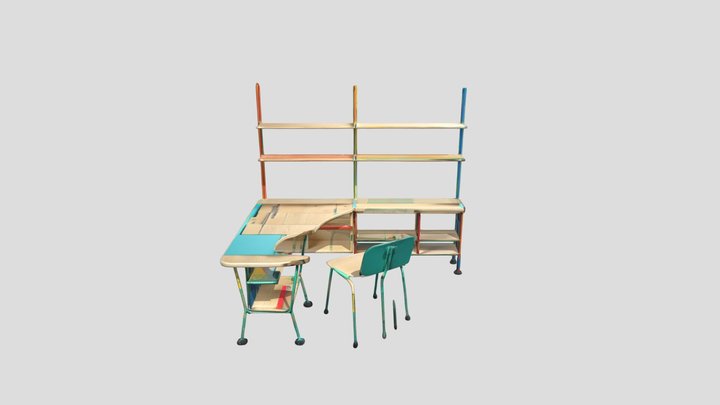 Mobiliario escolar – Gratis 3D-model STL