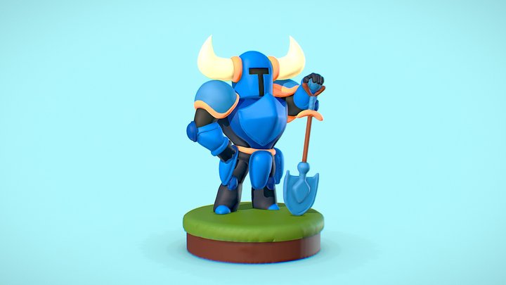 Shovel knight pose 3D Model