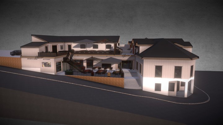 KONGEGATA 33, Larvik - Hele huset 3D Model