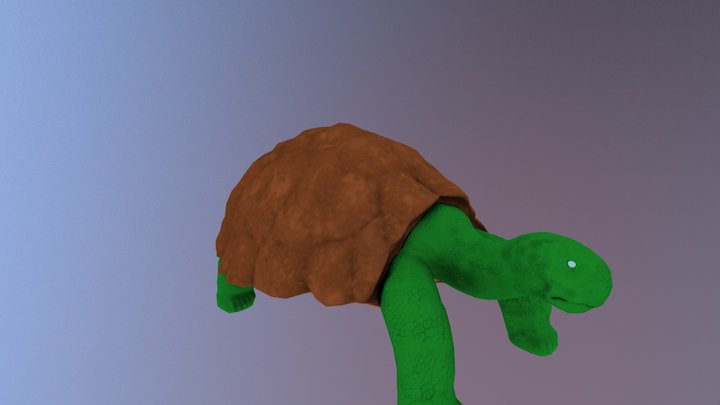 3D Turtle Sculpture 3D Model