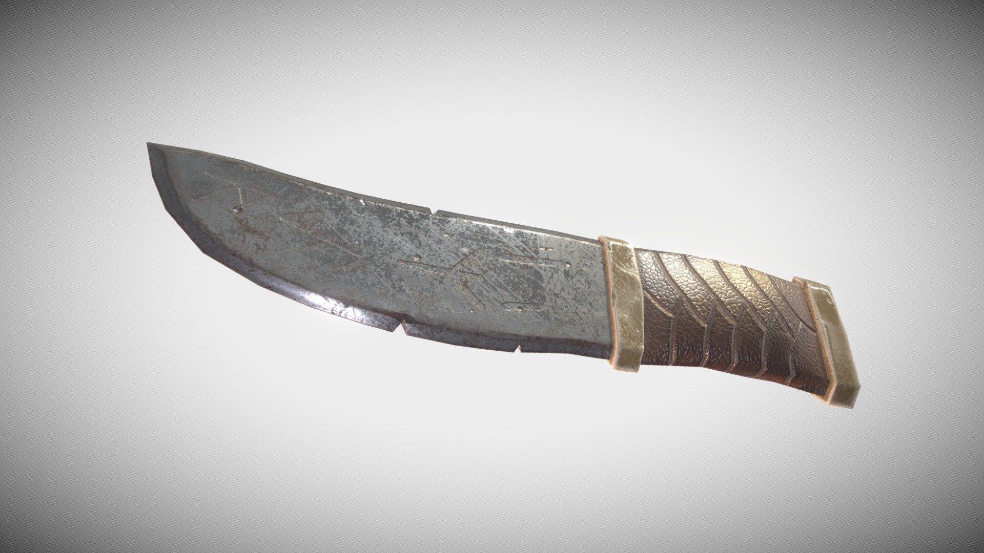 Low poly old knife | Game-ready asset - 3D model by ozoned80 [338d48a ...