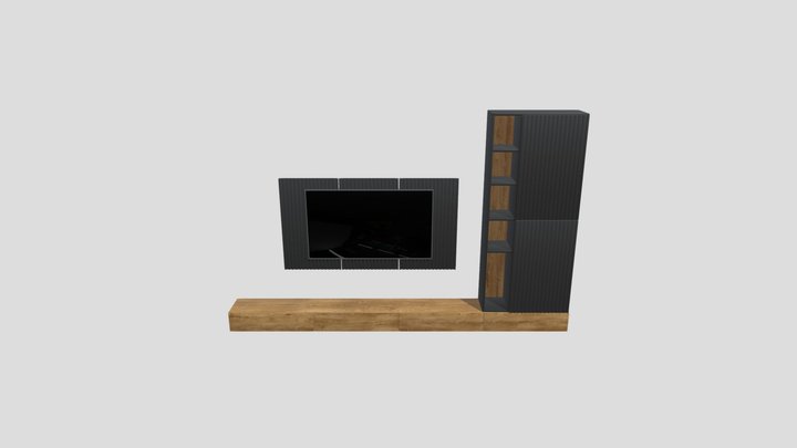 Tv Wall 3D Model
