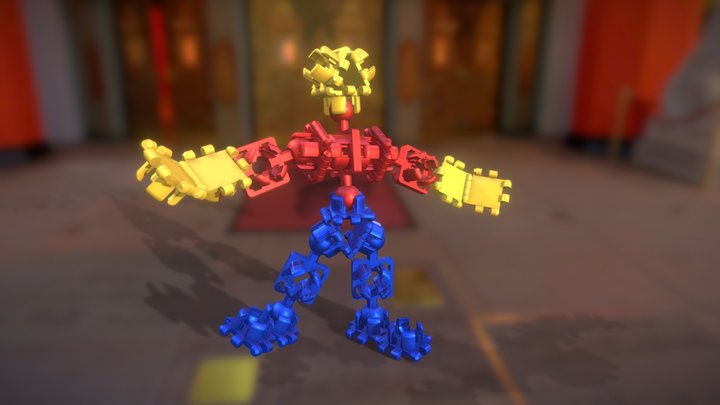 Biobrx Acrobot Welcome Pose 3D Model