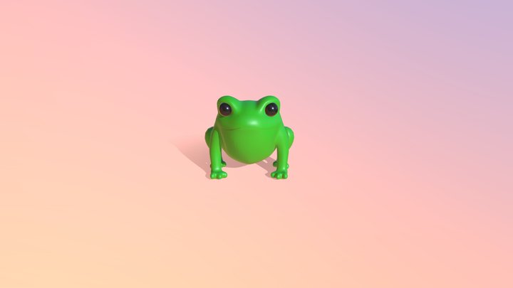 Hopped Up! Frog Model and Animations 3D Model
