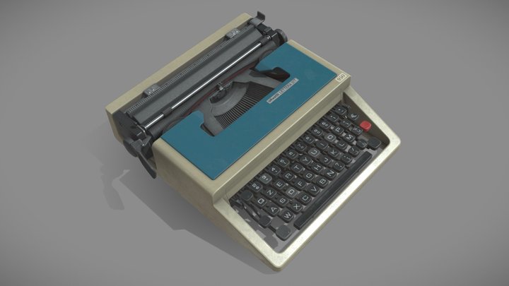 Typewriter 02 3D Model