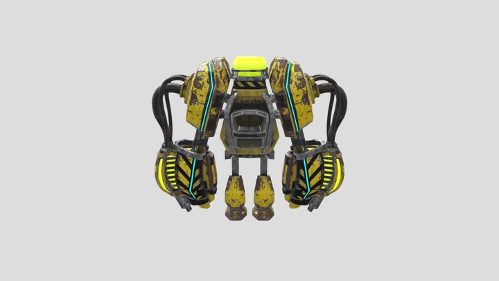 D-BUG Player Mech 3D Model