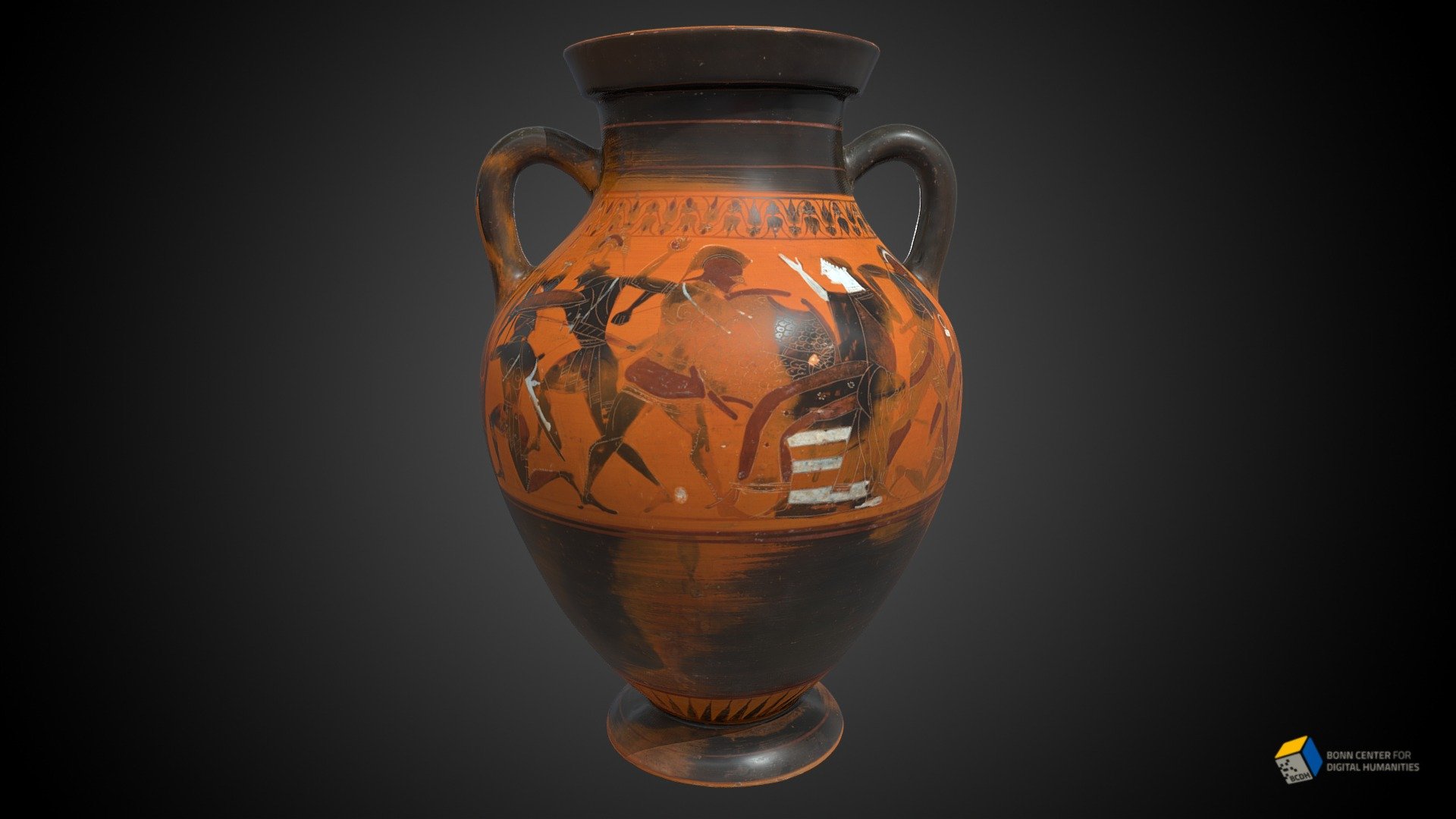 Attic Black Figure Amphora Download Free 3d Model By Bonn Center For Digital Humanities Bcdh 