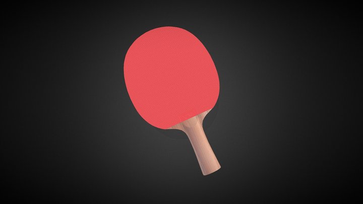 Ping Pong Paddle 3D Model