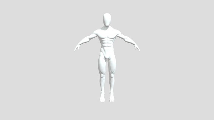 stylized male base mesh 3D Model