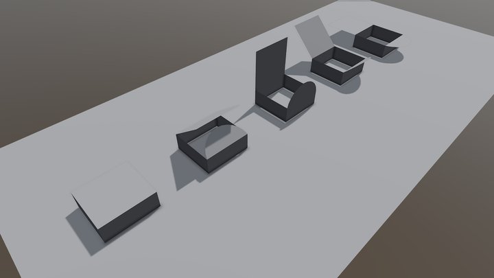 Pudelko 3D Model