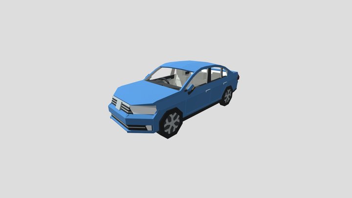 Passat B8 Raw File 3D Model