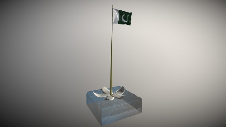 Pakistan Independence Day Artwork - 14 August 3D Model