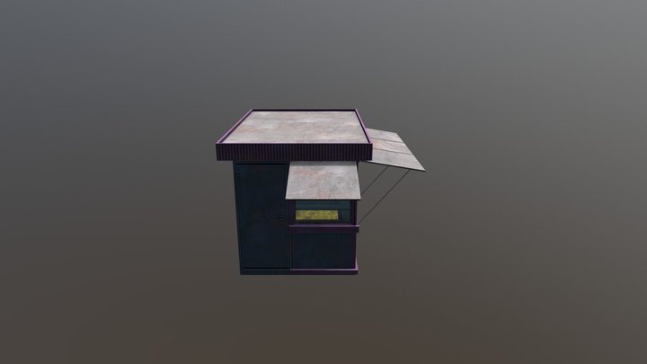 Ларёк / Market Stall 3D Model