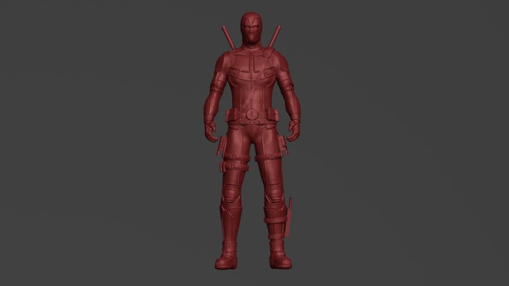 Deadpool figure 01 3D Model