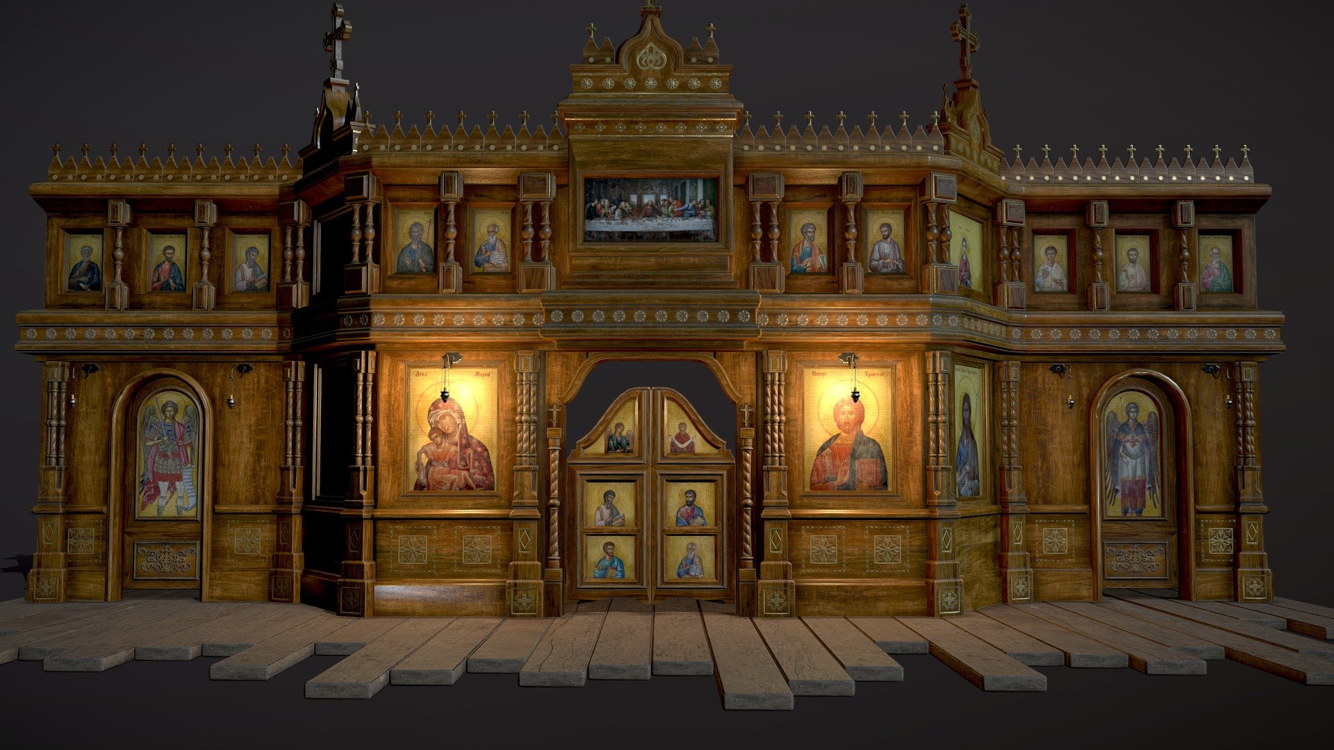 Iconostasis Game-Ready - Download Free 3D model by Anthony D ...