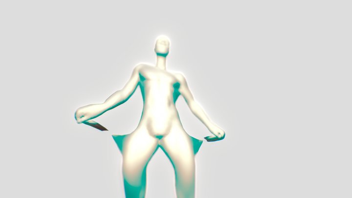 Animation_Crouch_and_Step_Back_withSkin 3D Model