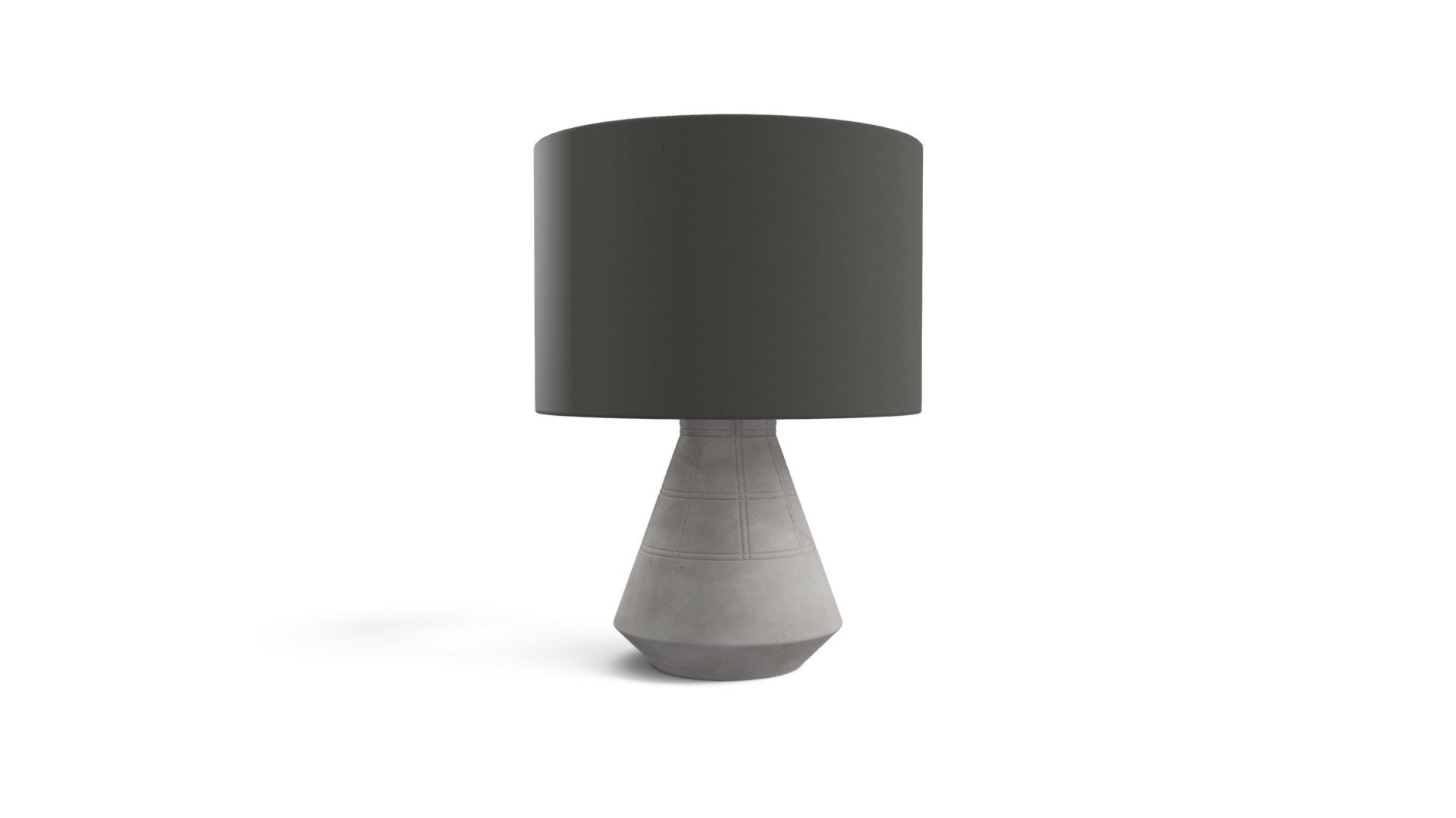 Heik Table Lamp Short, Concrete — Sketchfab embed 3D viewer