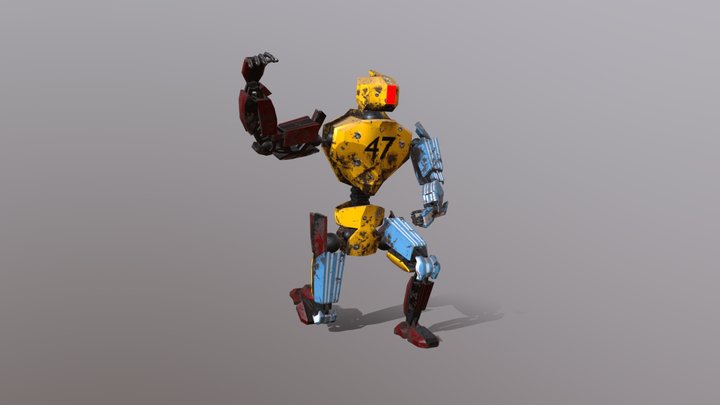 Battle Robot 3D Model