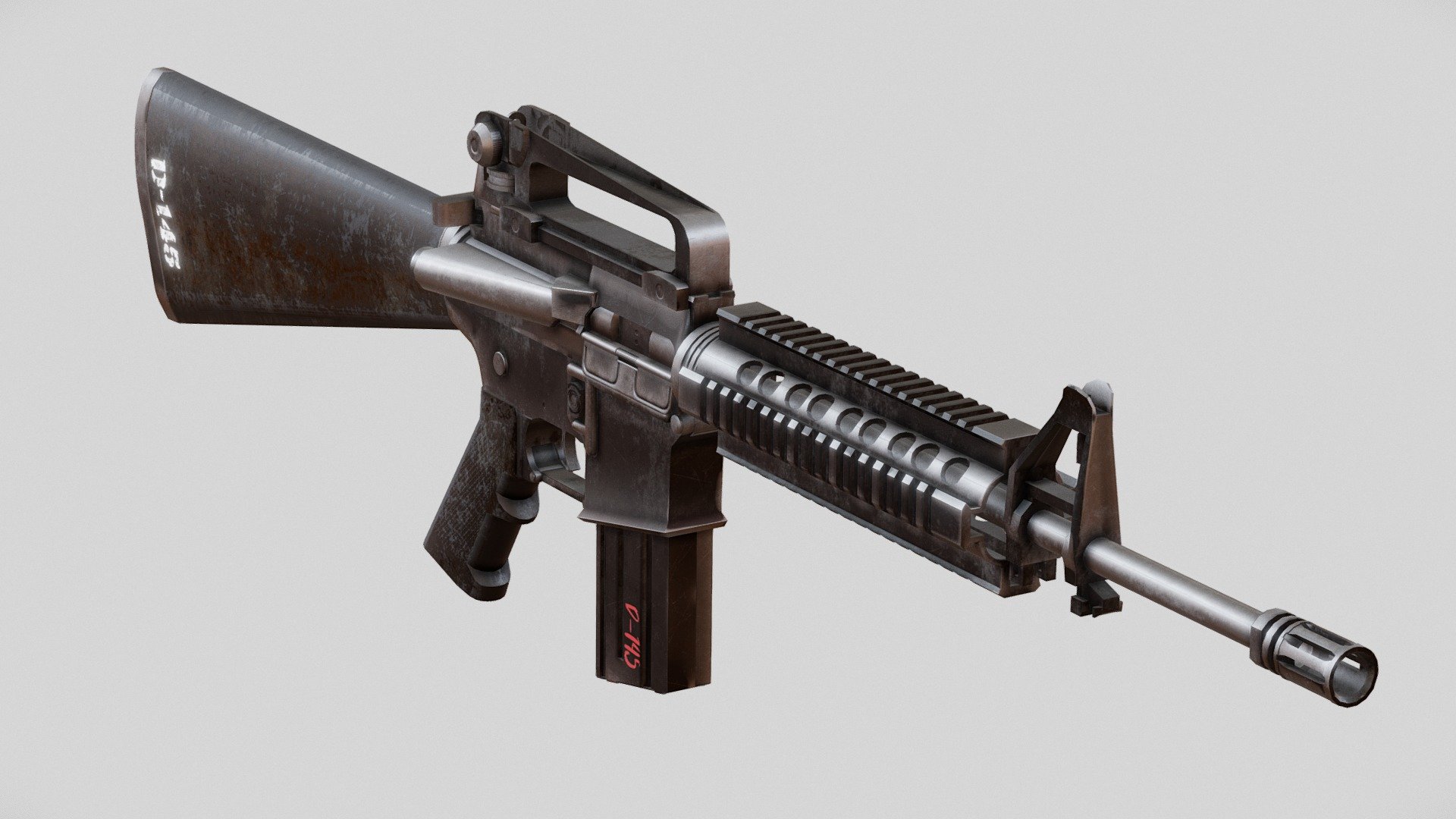 M16 Assault Rifle - Download Free 3D model by Mateusz Woliński ...