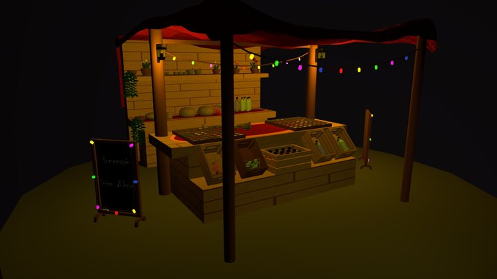 Spice stall 3D Model