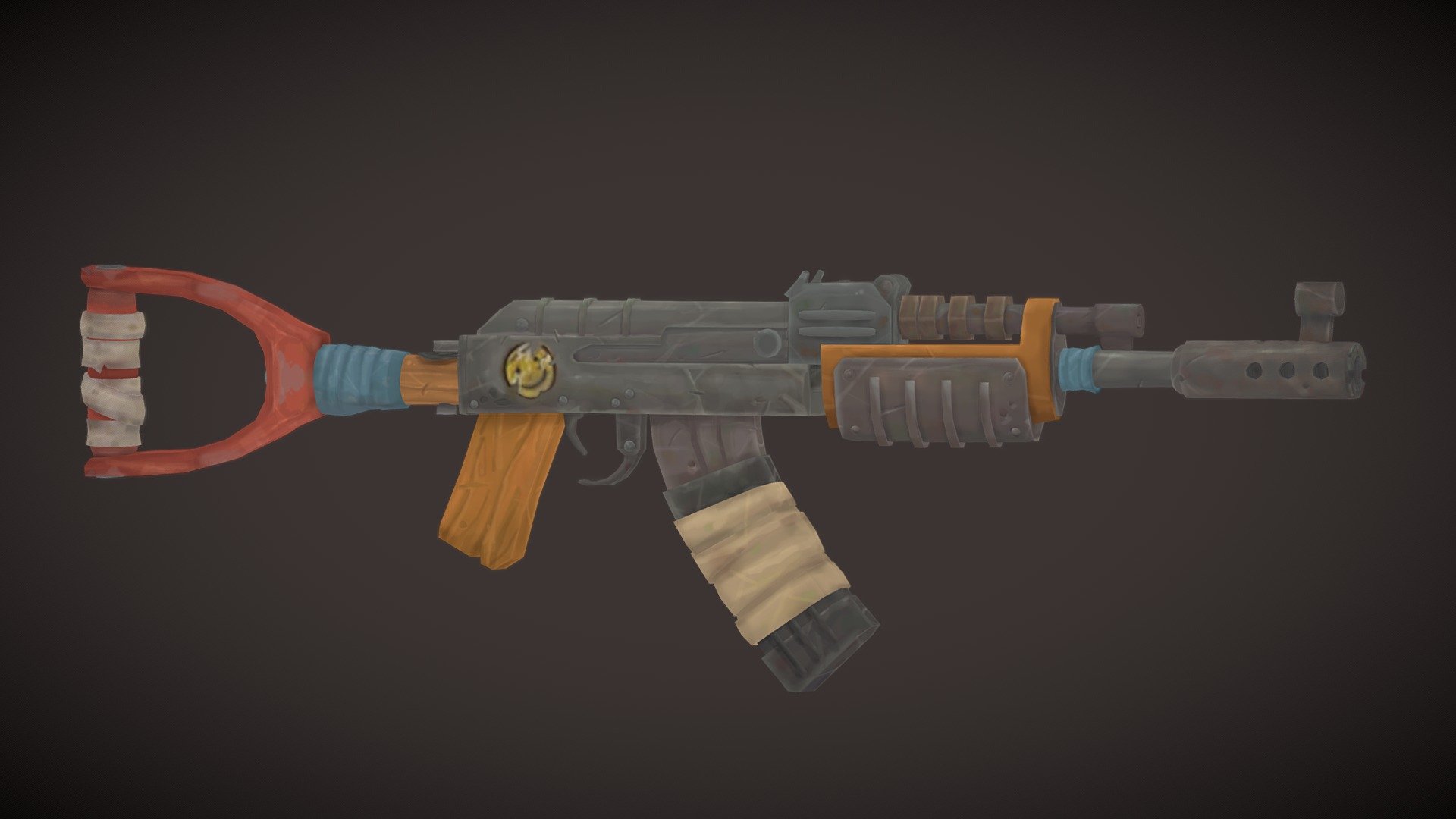 Rust assault rifle I Ak 47 - Buy Royalty Free 3D model by Gabriel ...