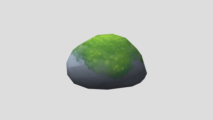 MossStoneBig 3D Model