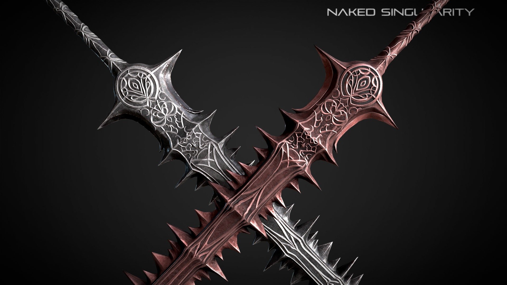 Thorn Great Sword | Medieval dark fantasy sword - Buy Royalty Free 3D ...