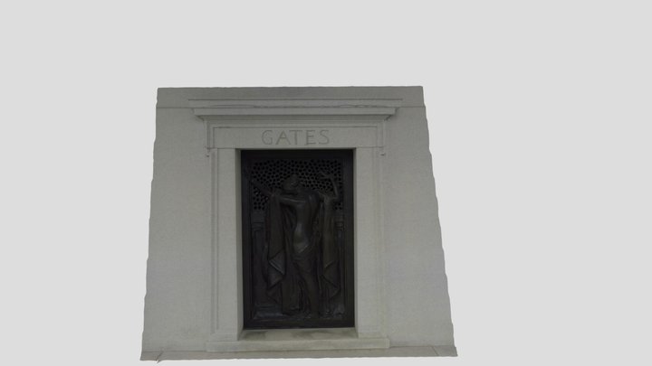 Gates Mausoleum Door 3D Model