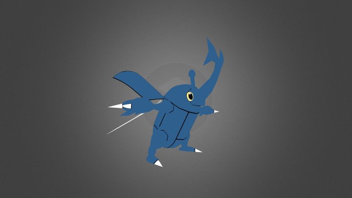 Heracross 3D Model