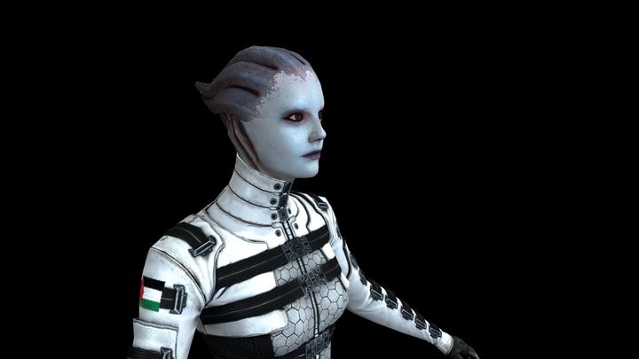 Xbox 360 - Mass Effect 3 - Asari 3D Model