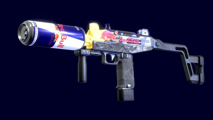 Red Bull Micro SMG – Modèle 3D gratuit STL