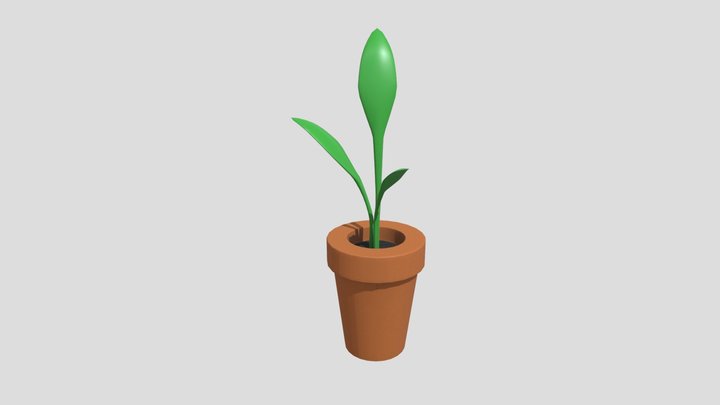 Game Assets: Plant Stage 2 3D Model