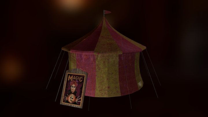 Fortune Teller Tent 3D Model