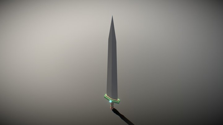 1st Blender Model - Sword 3D Model