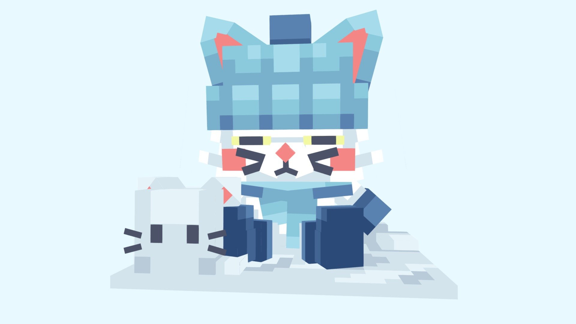 Ice Cat - 3D model by osmiq [33a4c8b] - Sketchfab