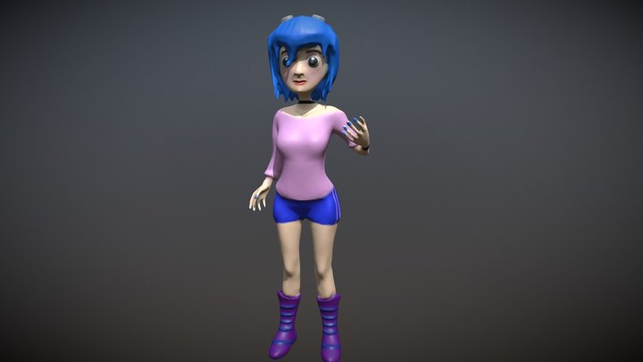 Ramona Flowers (Scott Pilgrim, 2004-2010) 3D Model
