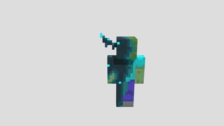 Sculked zombie 3D Model