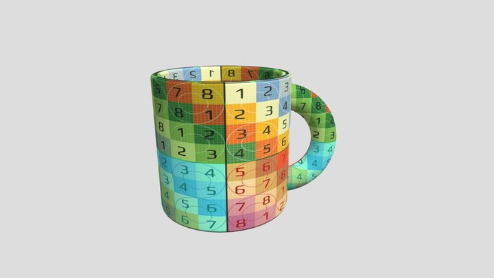 Coffee Cup UV 3D Model